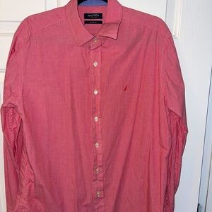 Long sleeve nautica button down shirt